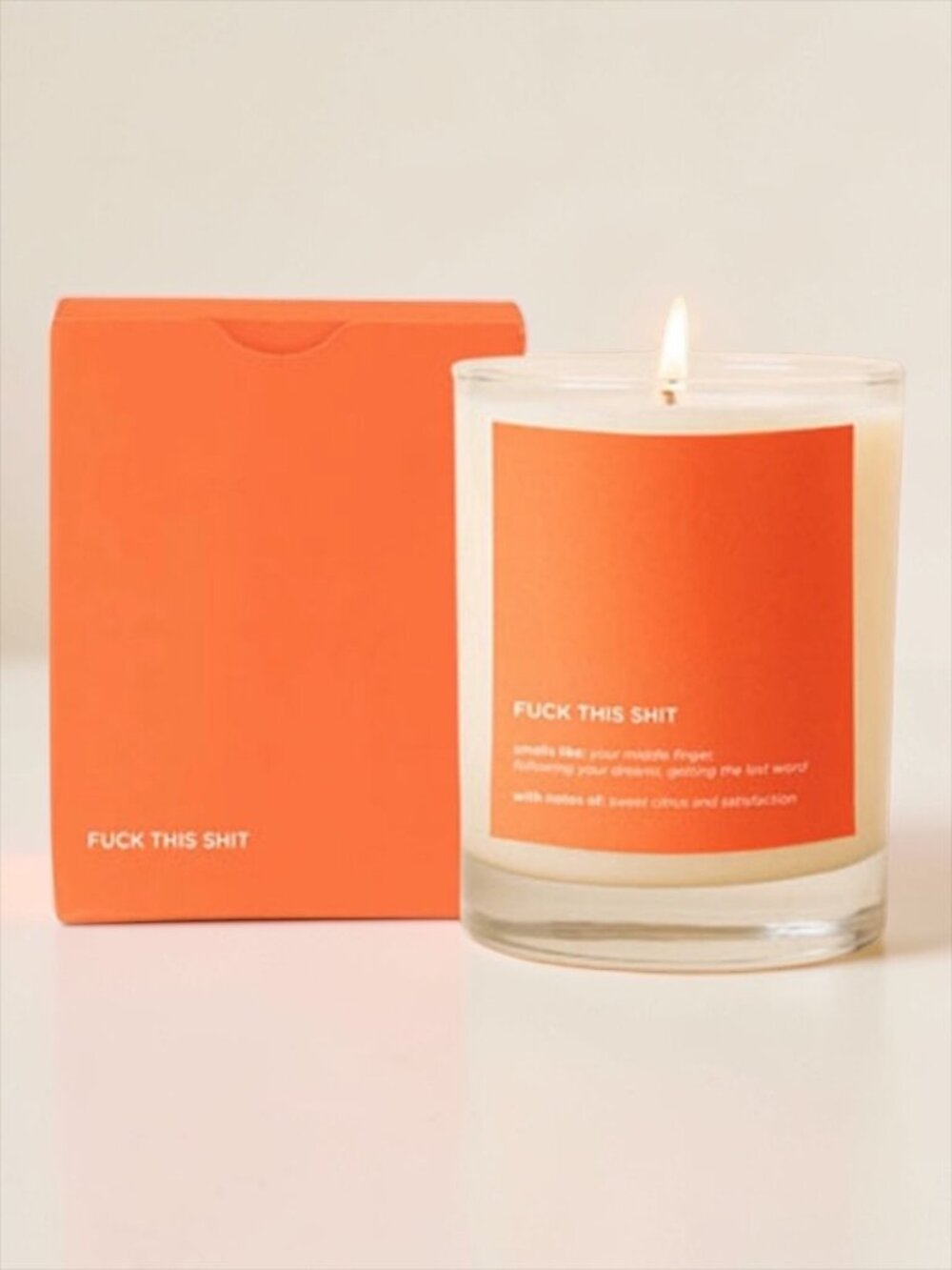 “Fck This Sht” Citrus Soy Candle NWT/NIB, Funny Gift